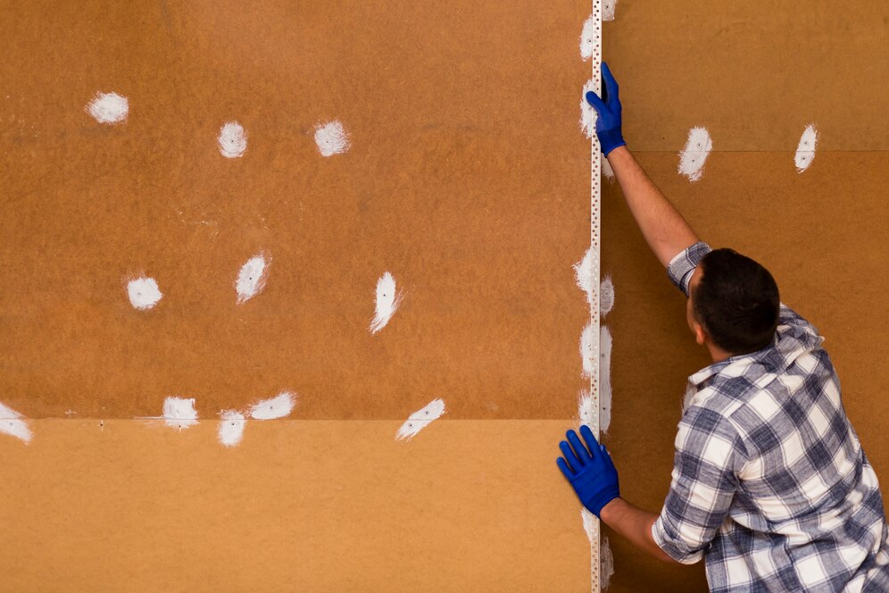 front-view-man-workin plaster repair for historic homes